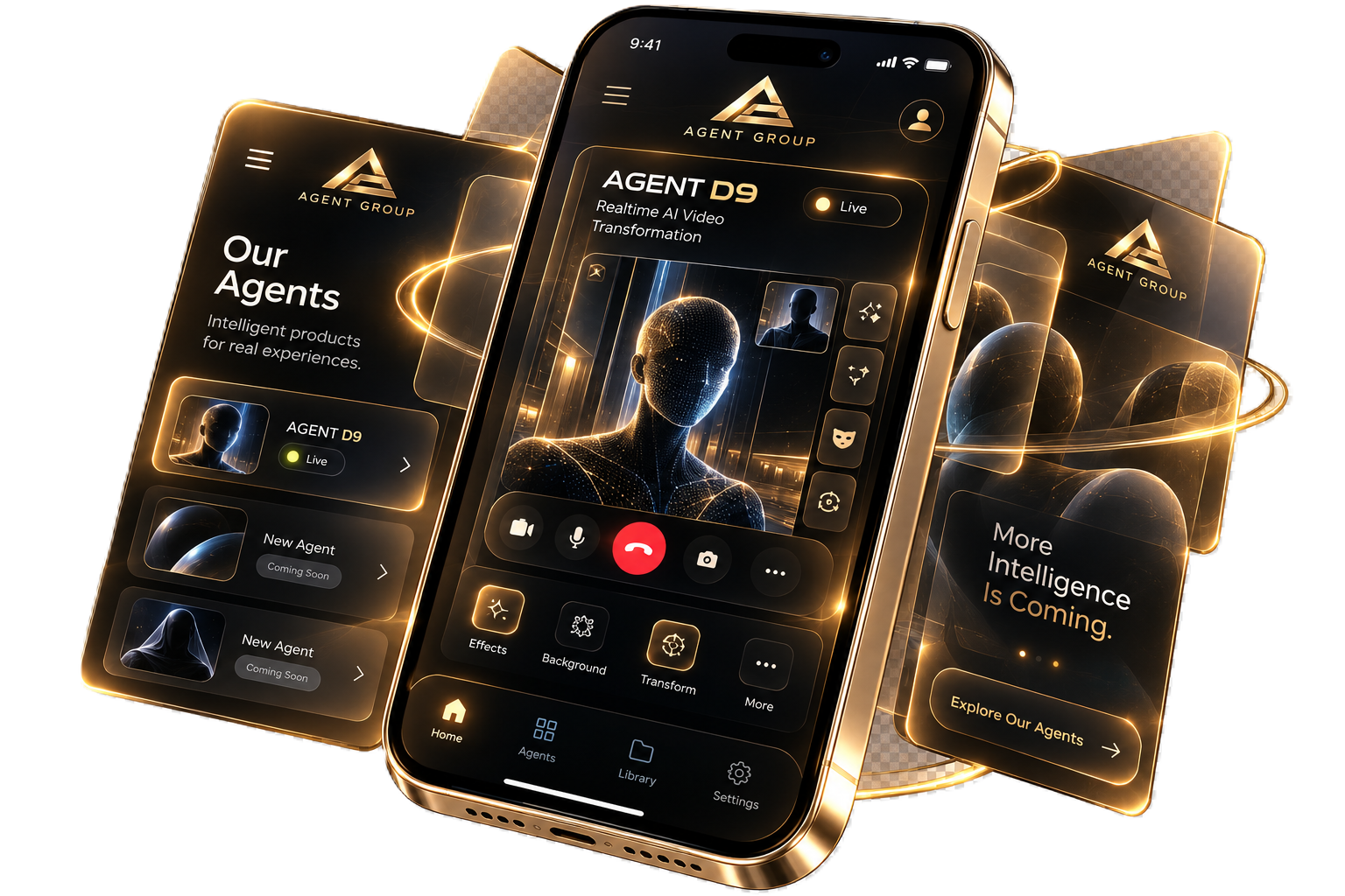 Agent Group ecosystem featuring Agent D9 and future intelligent products